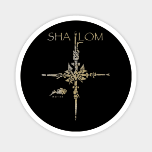 Shalom Cross of Anchors, Sailor's Anchor Cross Magnet